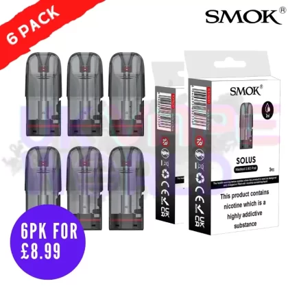 Solus Replacement Pod PACK OF 6 PODS