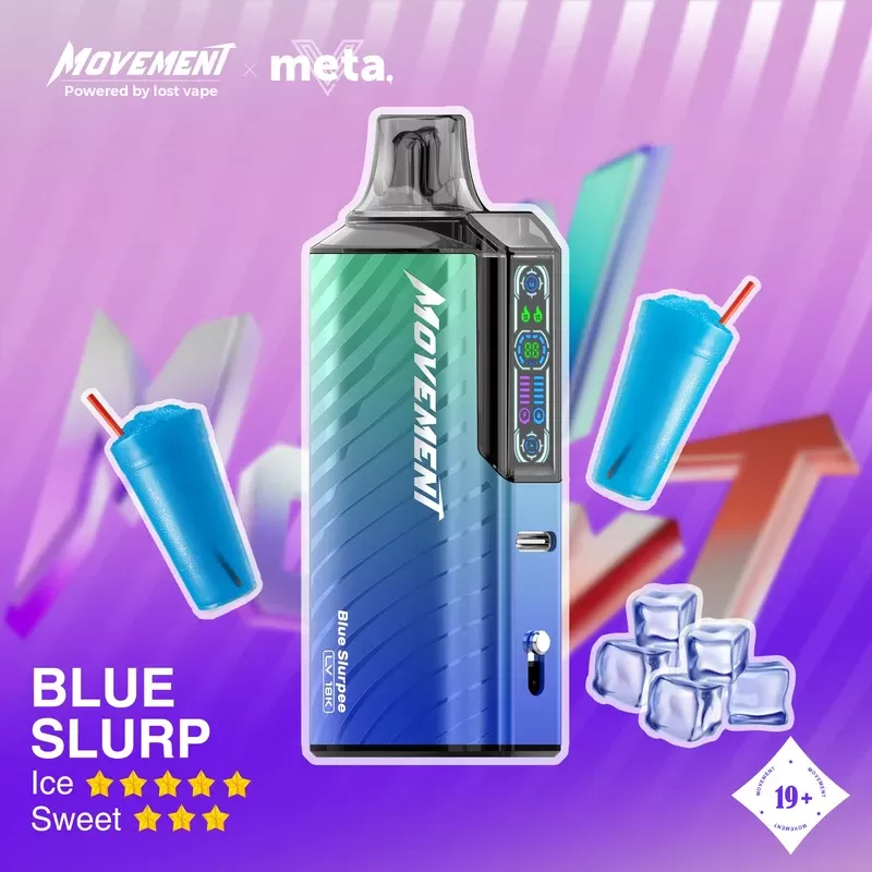 Lost Vape Movement LV 18K Disposable Vape – Blue Slurp