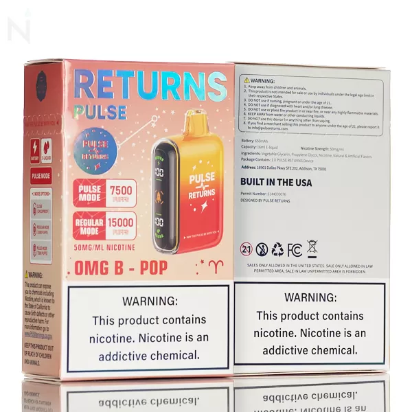 Pulse Returns 15000 Puff Disposable Vape - Dragon melon - Image 3