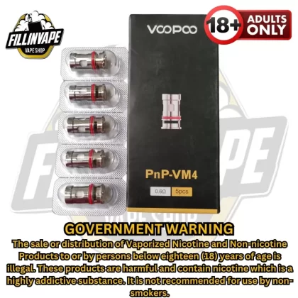 Voopoo PnP Series Coils - TM1 0.6 (20-25w) / 5pcs/pack