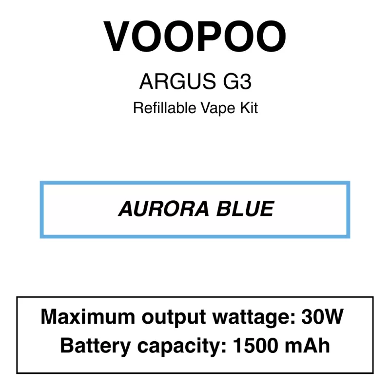 Voopoo – Argus G3 – Pod Starter Kit - Vapeys Co Nz - Image 2