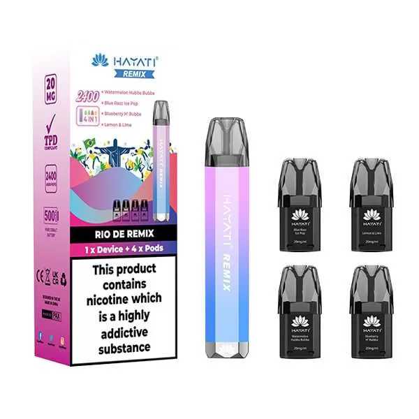 Hayati Remix 2400 4-in-1 Vape Pod Kit - Image 2