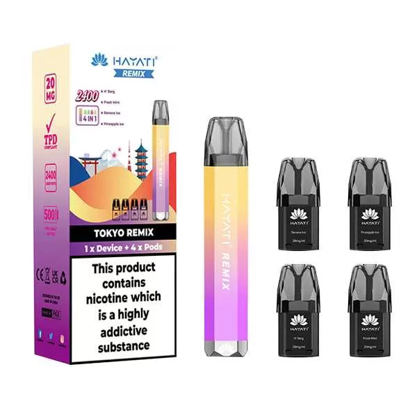 Hayati Remix 2400 4-in-1 Vape Pod Kit - Image 3