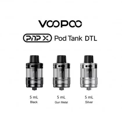 PNP X Pod Tank DTL - Black, Gunmetal (89E17B)