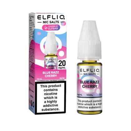 ELFLIQ Blue Razz Cherry 10ml Nicotine Salt E-Liquid - 10 mg - Medium Strength