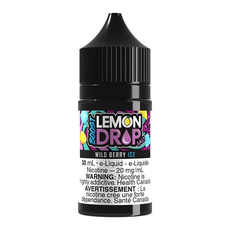 Lemon Drop Boost Salt Nic E-Liquid – Wild Berry Ice 30ml