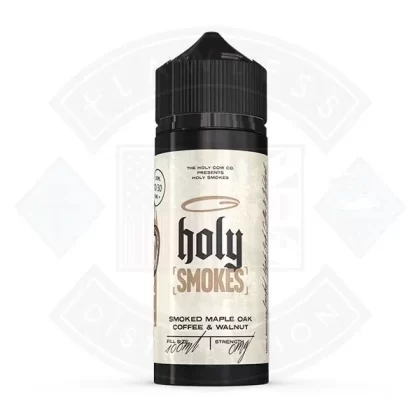 Holy Smokes- Smoked Maple Oak Coffee & Walnut 0mg 100ml Shortfill - Eliquidsupply