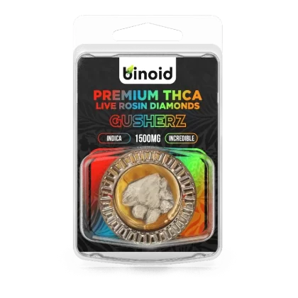 Binoid THCA Diamond Wax Dabs – Live Rosin - Flavor#Gusherz>Jillybean>Candy Cloud