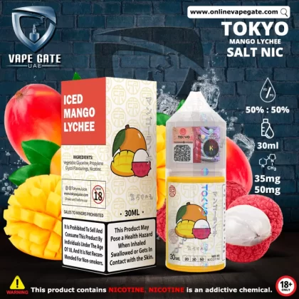 Tokyo Iced Mango Lychee Saltnic 30ml - 30 mg / 30 ml