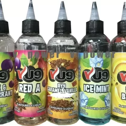 VU9 80ml Shortfill E-Liquid RY4 Caramel Vanilla Tobacco
