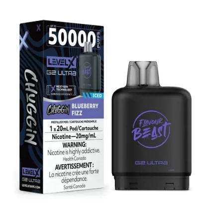 Level X Flavour Beast Chuggin’ G2 Ultra – Blueberry Fizz (ICED)