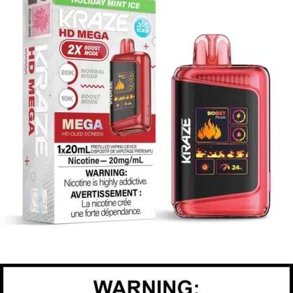 Holiday Mint Ice Kraze HD Mega Disposable Vape