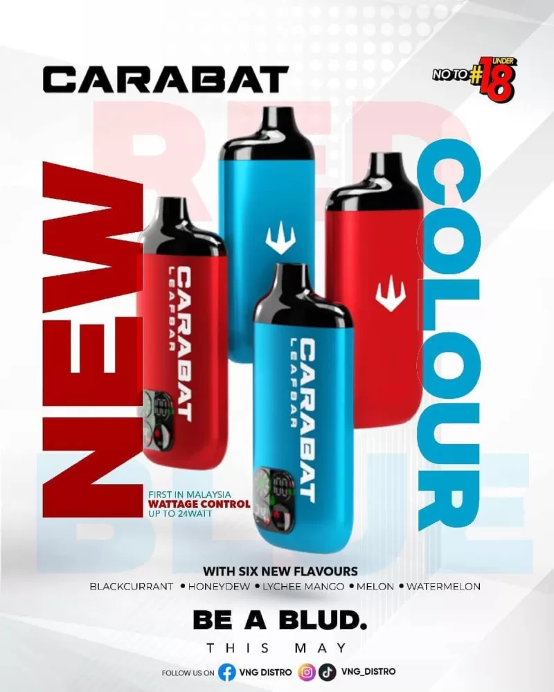 Carabat Leafbar 15000 Puffs - Starter Kit (Device + Cartridge) / Blackcurrant - Image 2