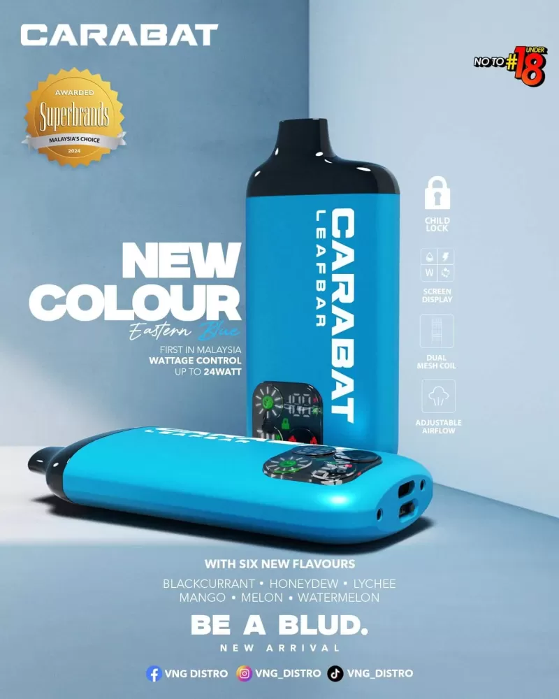 Carabat Leafbar 15000 Puffs - Starter Kit (Device + Cartridge) / Blackcurrant - Image 3