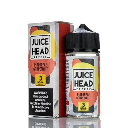 Juice Head Freeze E-Liquid - Pineapple Grapefruit Freeze - 100ml - 3mg