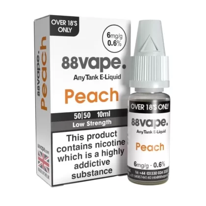Peach (Peach Dream) E-Liquid Anytank Series by 88vape (10ml) - 11mg