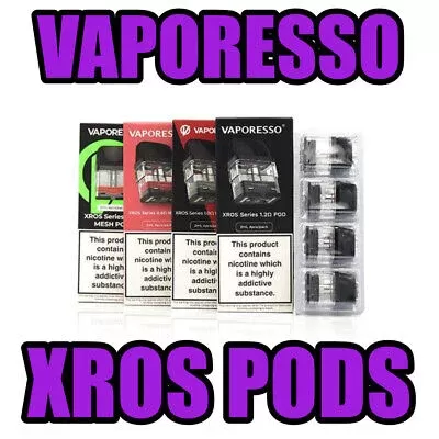 VAPORESSO XROS PODS 4pk - Choose#XROS 0.6ohm>XROS 0.8ohm>XROS 1.0ohm>XROS 1.2ohm