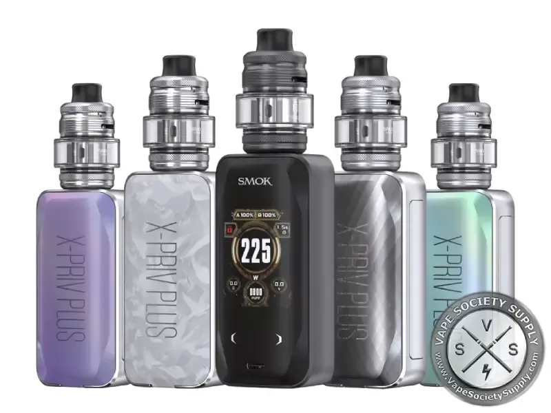 SMOK X-PRIV PLUS 225W Starter Kit - Black, Black Shell
