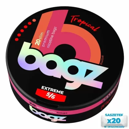 Woreczki nikotynowe BAGZ Tropical 5/6 20mg Snus AKCYZA