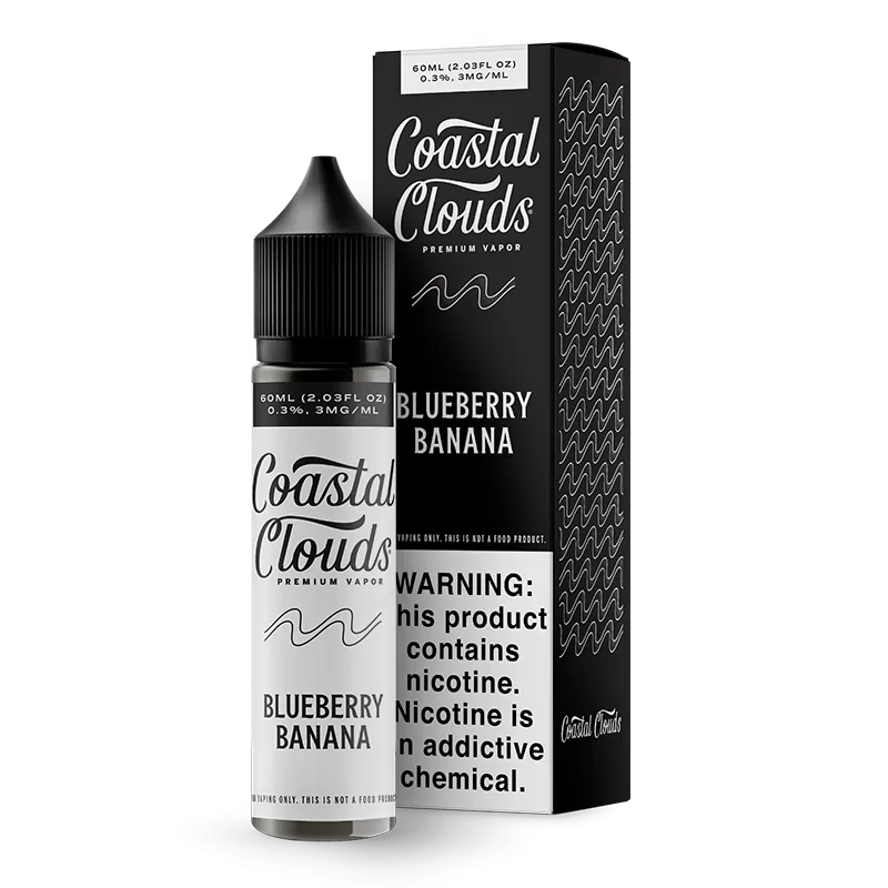 Coastal Clouds - Blueberry Banana - 60ML E-Liquid - 0MG
