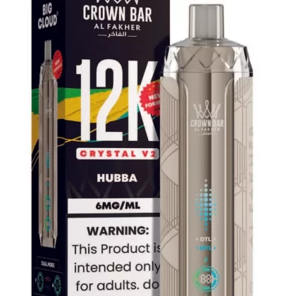 Hubba AL Fakher Crown Bar Crystal V2 Disposable 12000