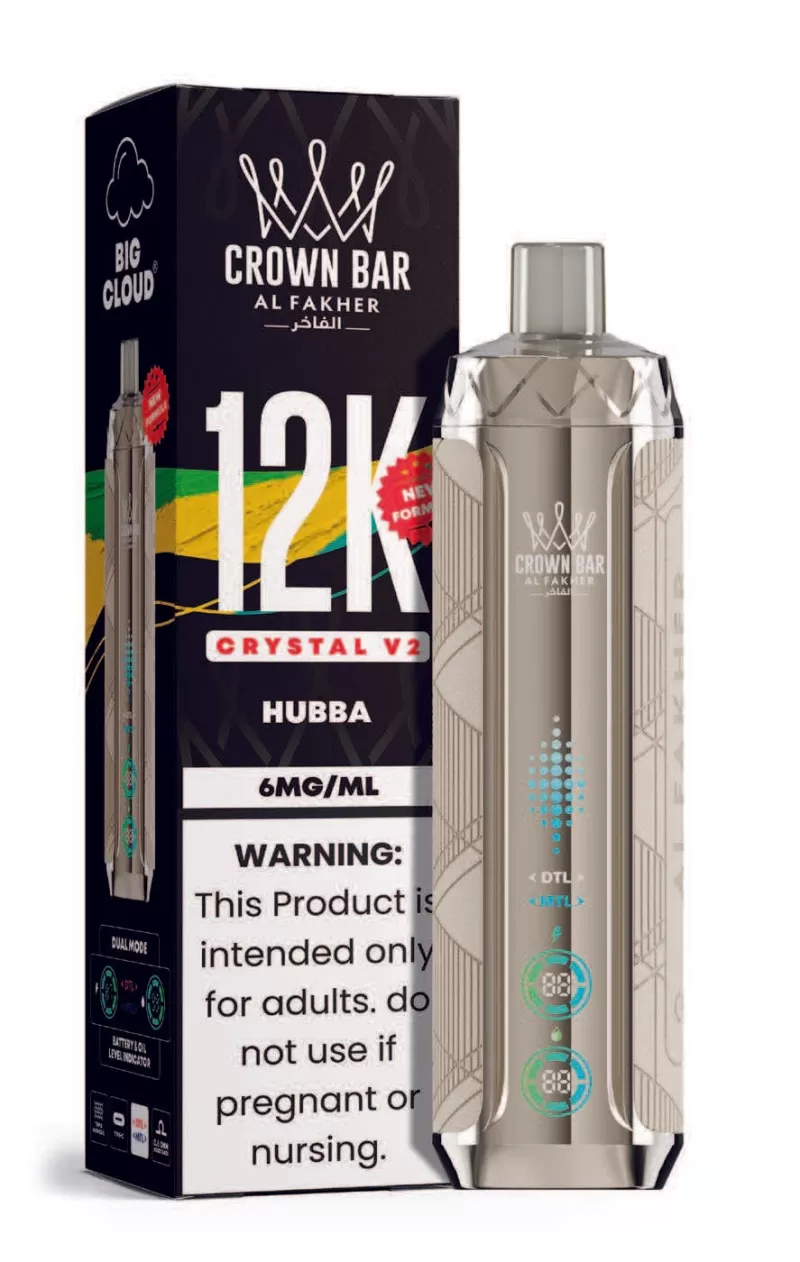 Hubba AL Fakher Crown Bar Crystal V2 Disposable 12000