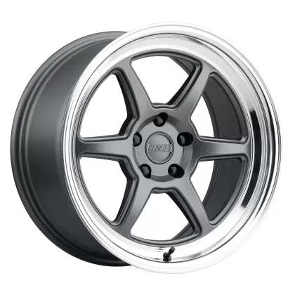 Kansei K14G Roku 18×9.5in / 5×100 BP / 22mm Offset / 66.56mm Bore – Grey & Machined Lip Wheel