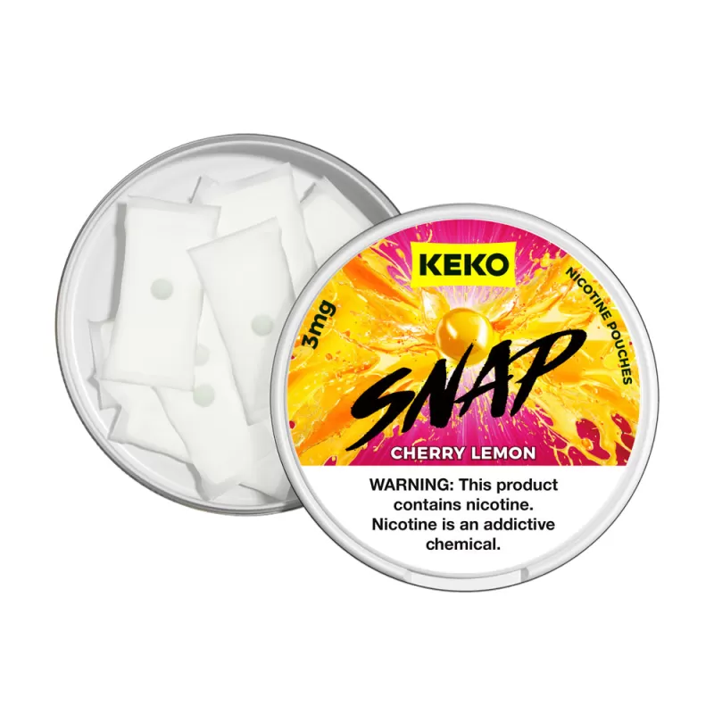 KEKO "SNAP" - Cherry Lemon - Nicotine Pouch (15 Count) - 1-Pack / 6MG - Image 2
