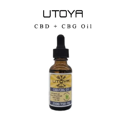 Utoya | CBD Tincture – 2500mg - Option#Natural>Mint>Calm>Energy>Rest>Recovery>Focus~Blend#CBD + CBN>CBD + CBG