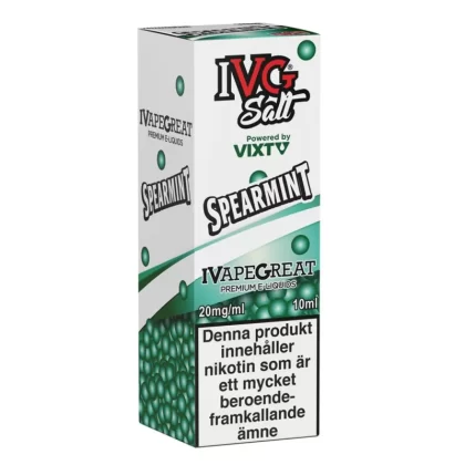 IVG Salt Spearmint 10ml 20mg – e-juice med nikotinsalt