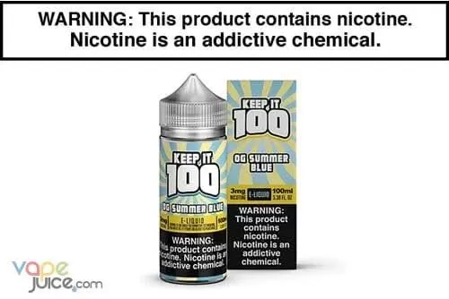 OG SUMMER BLUE BY KEEP IT 100 100ML - Vapejuice