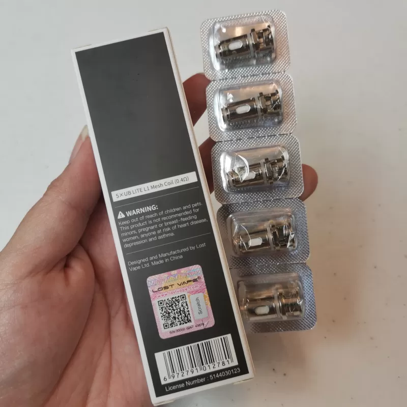 Lost Vape UB Lite coils compatible with Ub lite pod, Ursa Mini and Thelema Mini kit. - 5pcs/pack / L6 {1.0} (10-15w) - Image 3