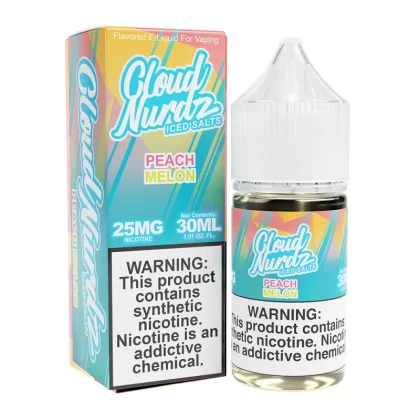 Peach Melon Ice | Cloud Nurdz Salts | 30mL - 25MG