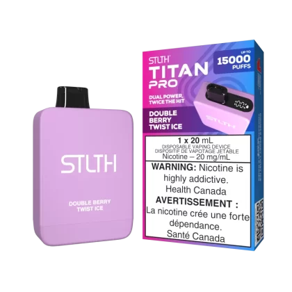 STLTH TITAN PRO - Double Berry Twist Ice - 20 mg/mL (wholeseller) - Excise ON, 20 mg/mL (wholeseller) - Excise YT