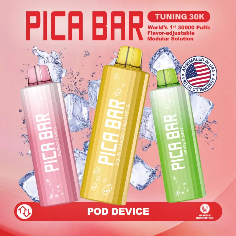 Assembled in USA | PICA BAR "TUNING" 30K Disposable POD - 30,000 Puffs - Miami Mint