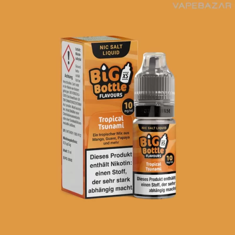 Big Bottle Nikotinsalz Liquid – Tropical Tsunami - Vapebazar