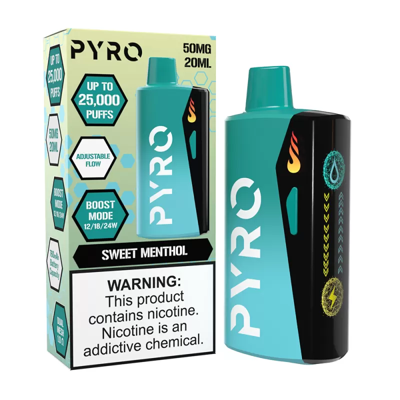 Pyro Boost 25K Puff Disposable Device - 25,000 Puffs - Cherry Berry Gum - Image 3