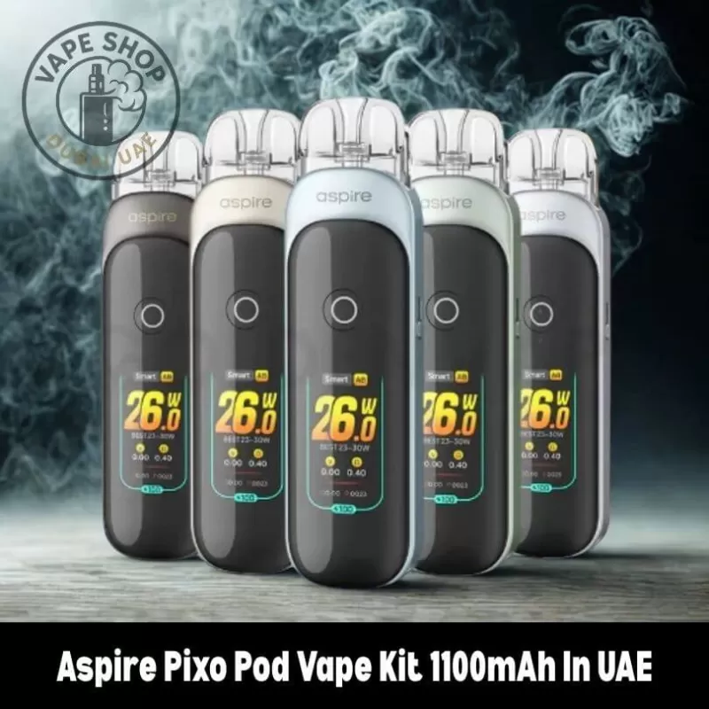 Aspire Pixo Pod Vape Kit 1100mAh In UAE - Beige, Frost Blue (03762D)