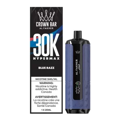 AL FAKHER CROWN BAR 30K - FLAVOUR#BLUE RAZZ>CHERRY CLASSIC>CHEW MINT>ORANGE MINT>PINEAPPLE ICE>STRAWBERRY CHERRY>SUMMER DREAM>TWO APPLE>WATERMELON KIWI>WATERMELON PINEAPPLE>SPEARMINT>MANGO I