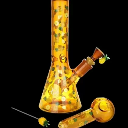 Pulsar Fruit Series Pineapple Express Glow Pipe Duo