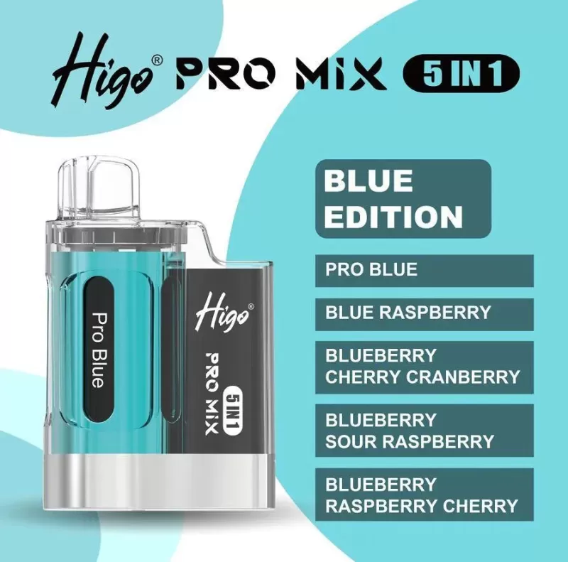 Higo Pro Mix 5 in 1 Prefilled Pod vape Kit - Blue Edition