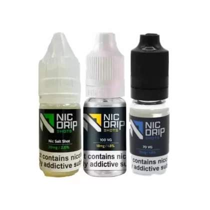 Nic Drip Shots 10ml (Any 20 for £10)