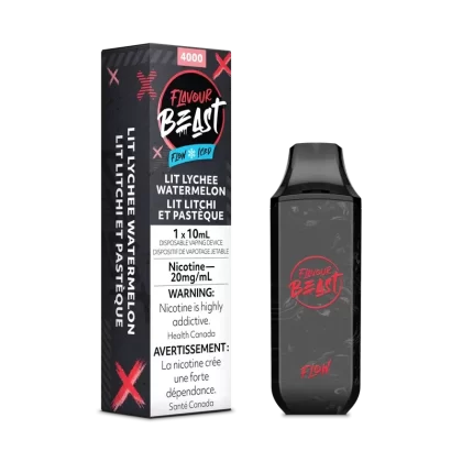 Flavour Beast Flow Rechargeable Disposable 4000 Puffs -Lit Lychee Watermelon