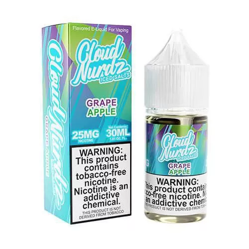 Cloud Nurdz Salts - Grape Apple Iced 30ml