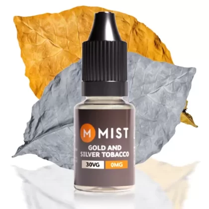 Gold & Silver Tobacco E Liquid 10ml - 70PG/30VG (Standard) / High 18mg