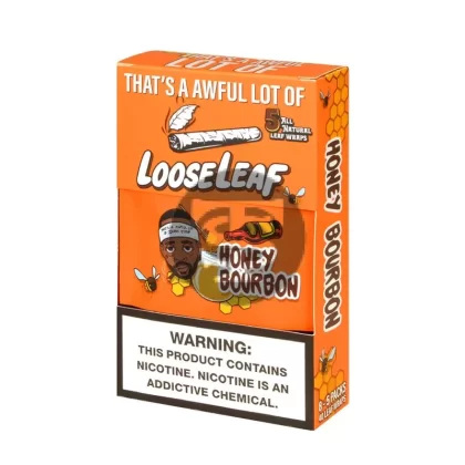 Loose Leaf Honey Bourbon wraps, 8 packs of 5