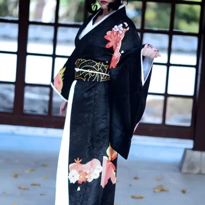 Demon King Onimai Tsuji Is Not Miserable Cosplay Costume - Elegant Taisho Era Suit Outfit
