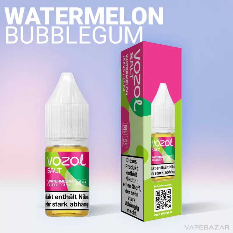 Vozol Liquid – Watermelon Bubble Gum - 20mg/ml, 14,5mg/ml - Image 2