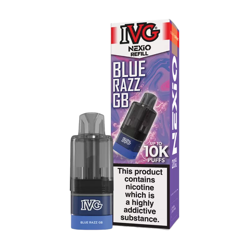 IVG Nexio Refill Pack - Blue Raspberry Ice - Ecigwizard - Image 2