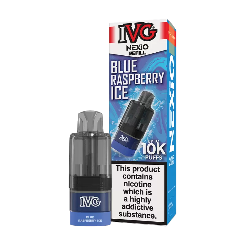 IVG Nexio Refill Pack - Blue Raspberry Ice - Ecigwizard - Image 3